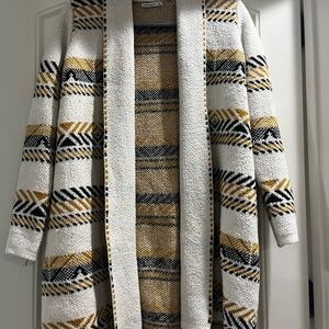 Staccato Cream and Gold Striped Cardigan
